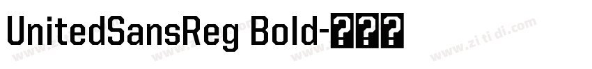 UnitedSansReg Bold字体转换